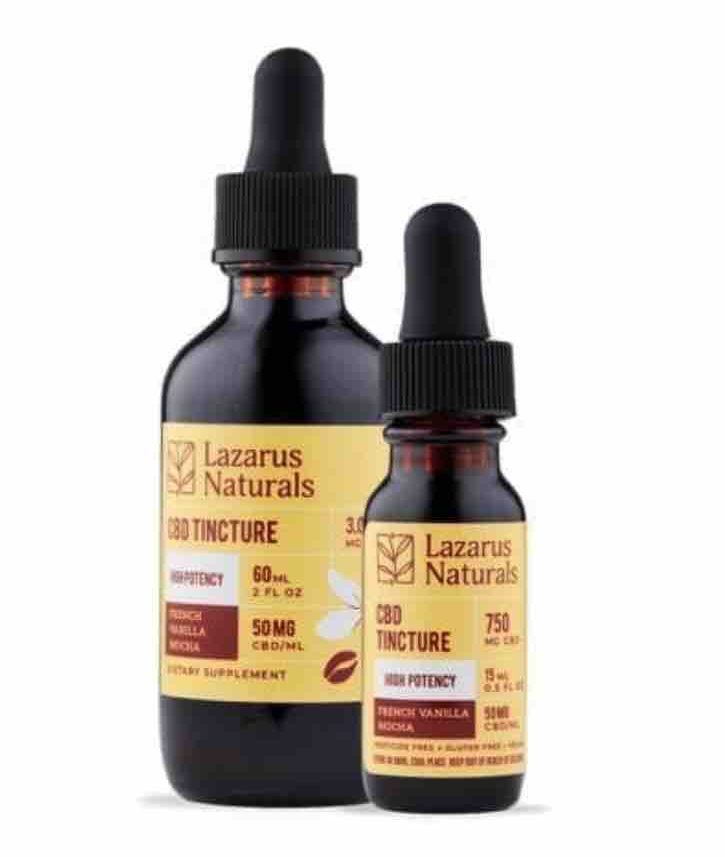 lazarus naturals香草摩卡CBD酊剂油图像
